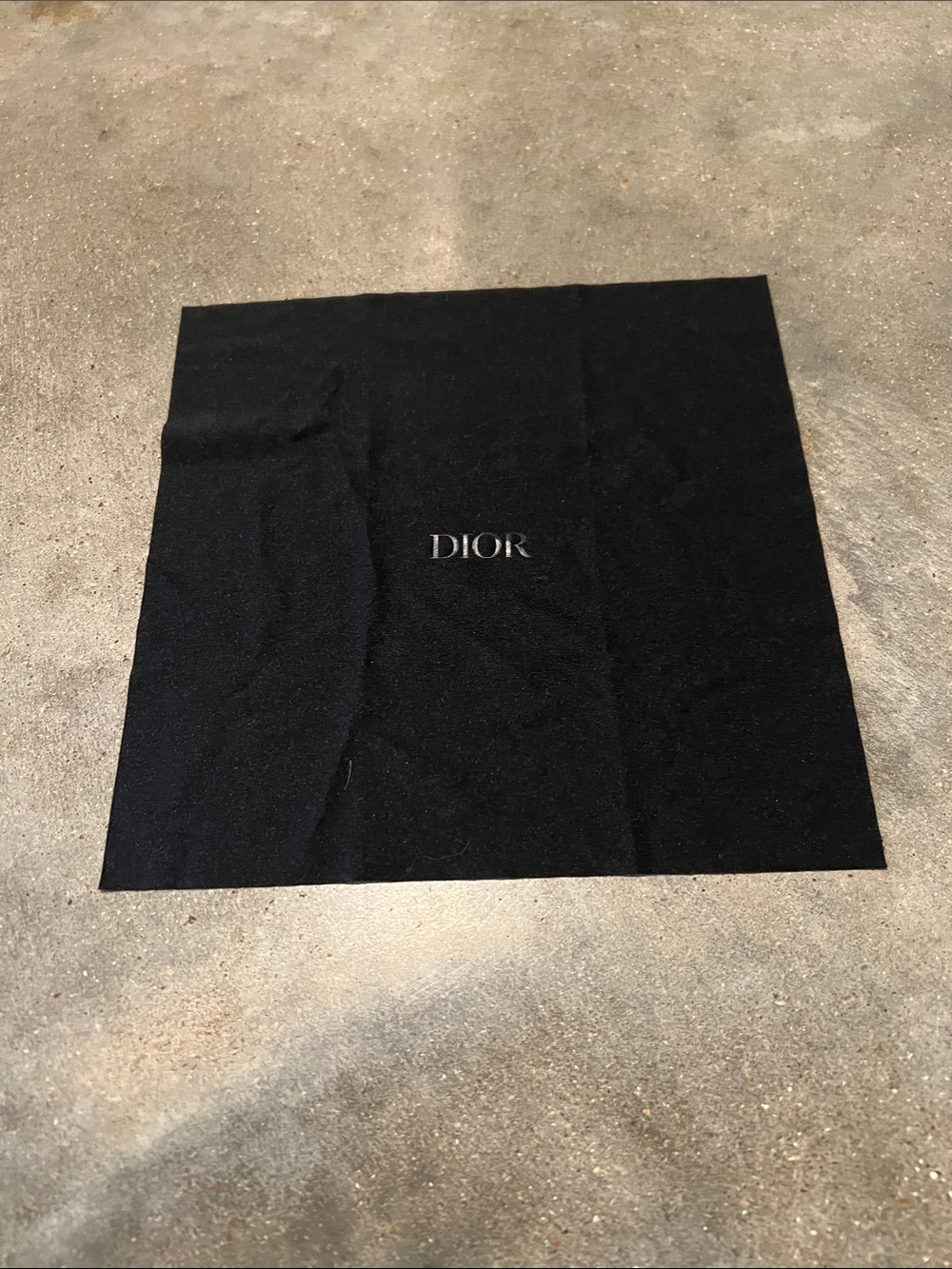 Dior Black Fabric Logo Dust Cover